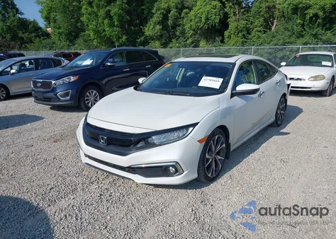 2019 Honda Civic Touring из США, поврежденный, VIN JHMFC1F9XKX005809